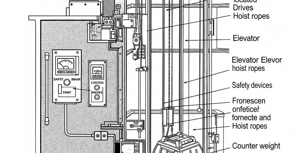 Makina daireli asansörlerin Çalışma Prensibi ve Temel Bileşenleri